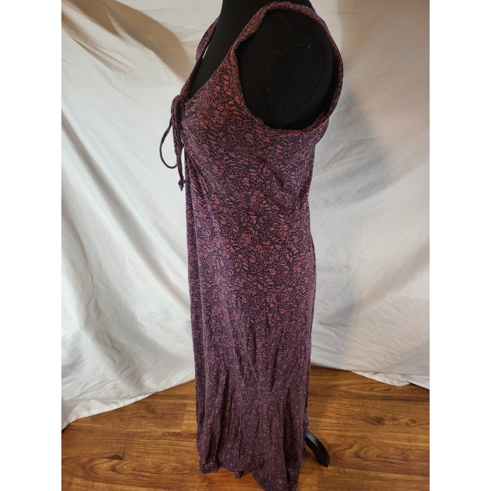 Toad & Co Verano Floral‎ Dress Size M Midi Red Tankdress Sleeveless Long Womens - Picture 4 of 6
